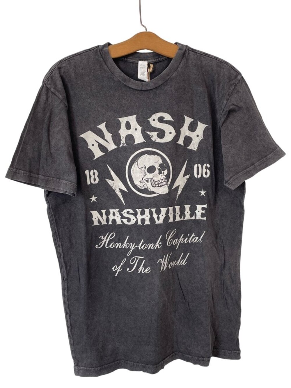Good Land Supply Co. Graphic Tee Medium Nashville Short Sleeve Black Cotton NEW